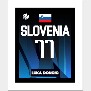 Luka Doncic 2021 Slovenia Jersey Fan Design Posters and Art